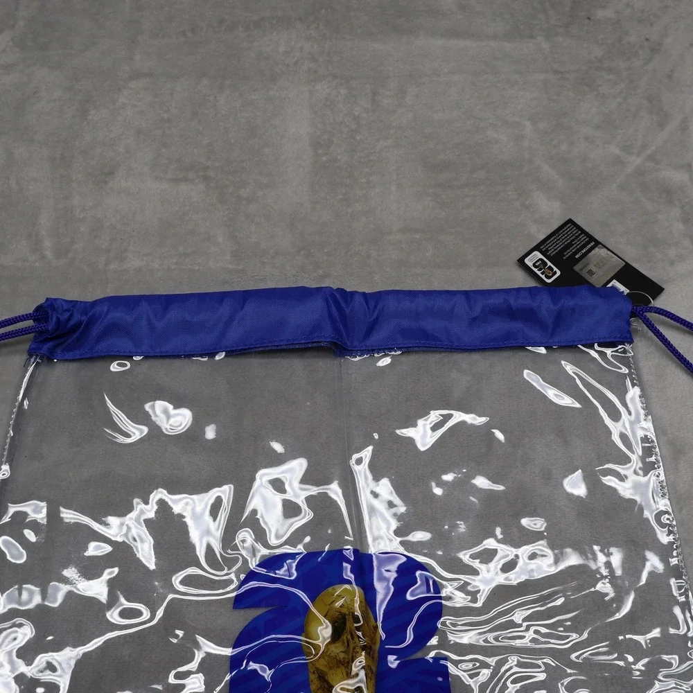 FIFA Drawstring Bag Unisex One Size Blue Clear USA World Cup 2026 Graphic NEW